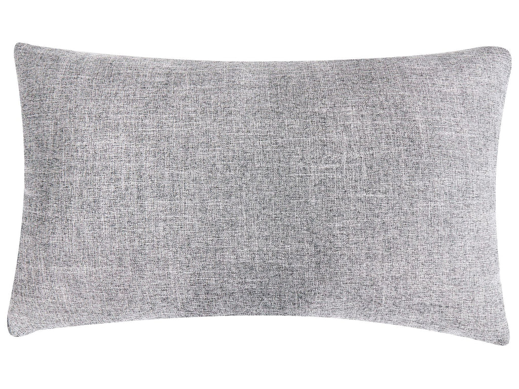4 Seater Fabric Sofa Grey and Black TORPO