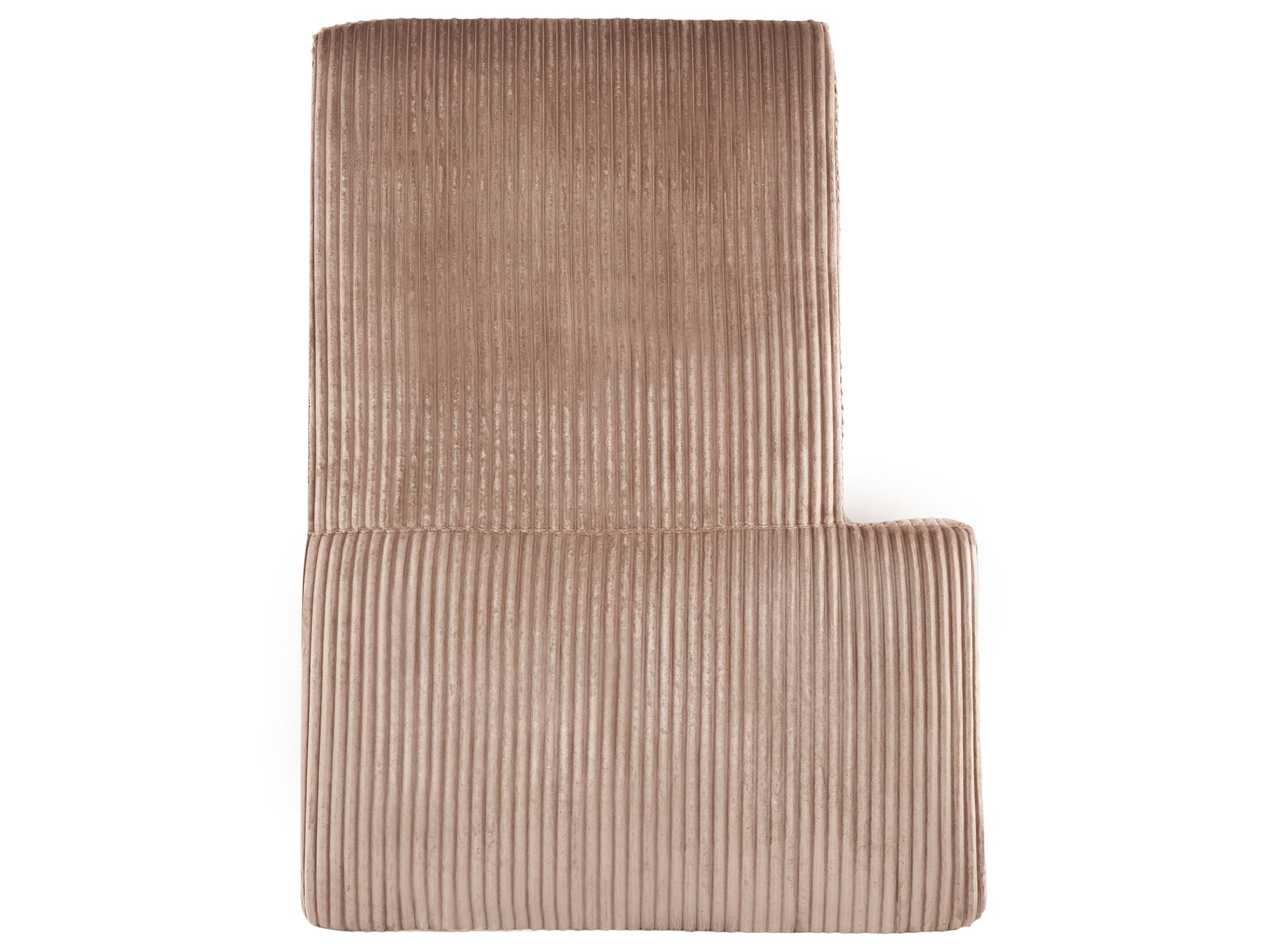 Corner Sofa LOFOTEN Corduroy Light Brown 4 Seater Left Hand