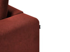 3 Seater Fabric Sofa Red NIVALA