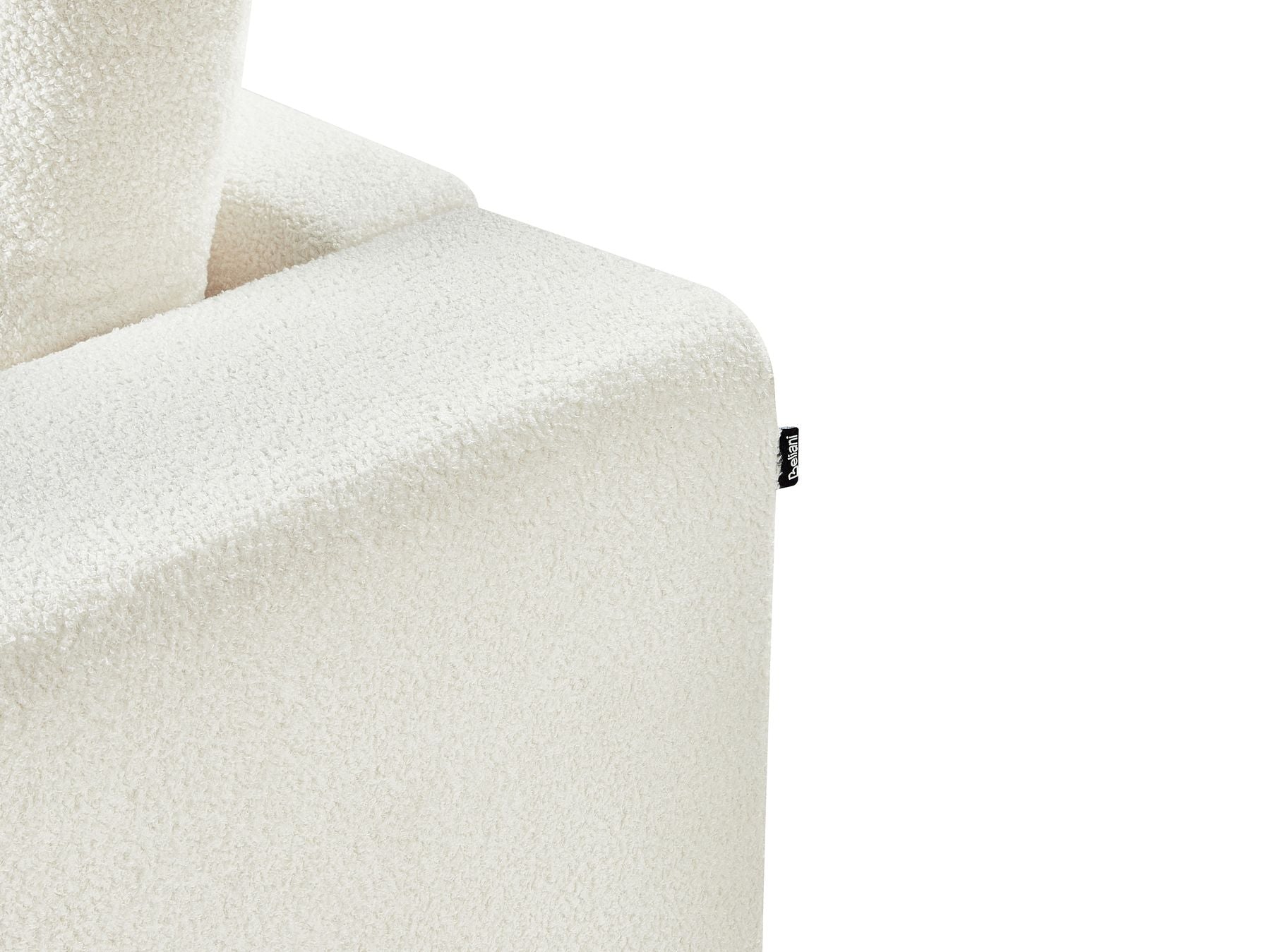 3 Seater Boucle Sofa Off-White NIVALA