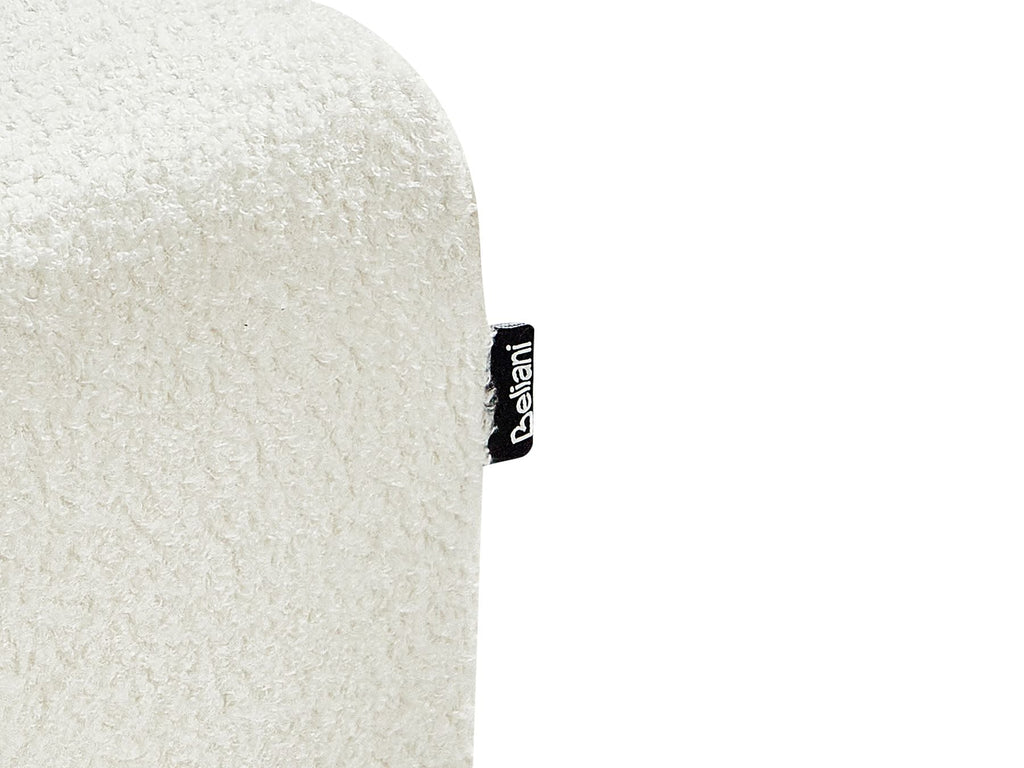 3 Seater Boucle Sofa Off-White NIVALA
