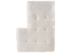 Left Hand Velvet Corner Sofa Light Beige KIRUNA