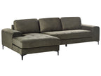 Corner Sofa KIRUNA Fabric Dark Green 4 Seater Right Hand