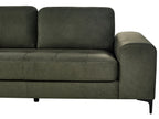 Corner Sofa KIRUNA Fabric Dark Green 4 Seater Right Hand