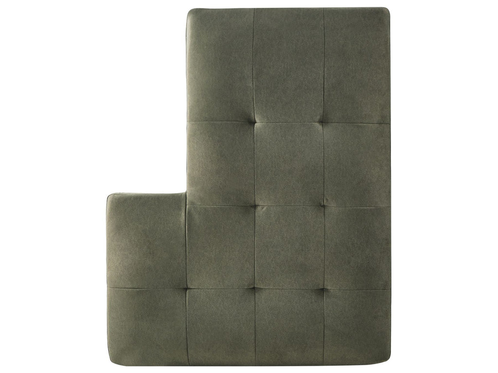 Left Hand Fabric Corner Sofa Dark Green KIRUNA