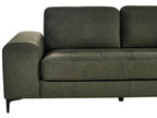 Left Hand Fabric Corner Sofa Dark Green KIRUNA