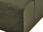 Left Hand Fabric Corner Sofa Dark Green KIRUNA
