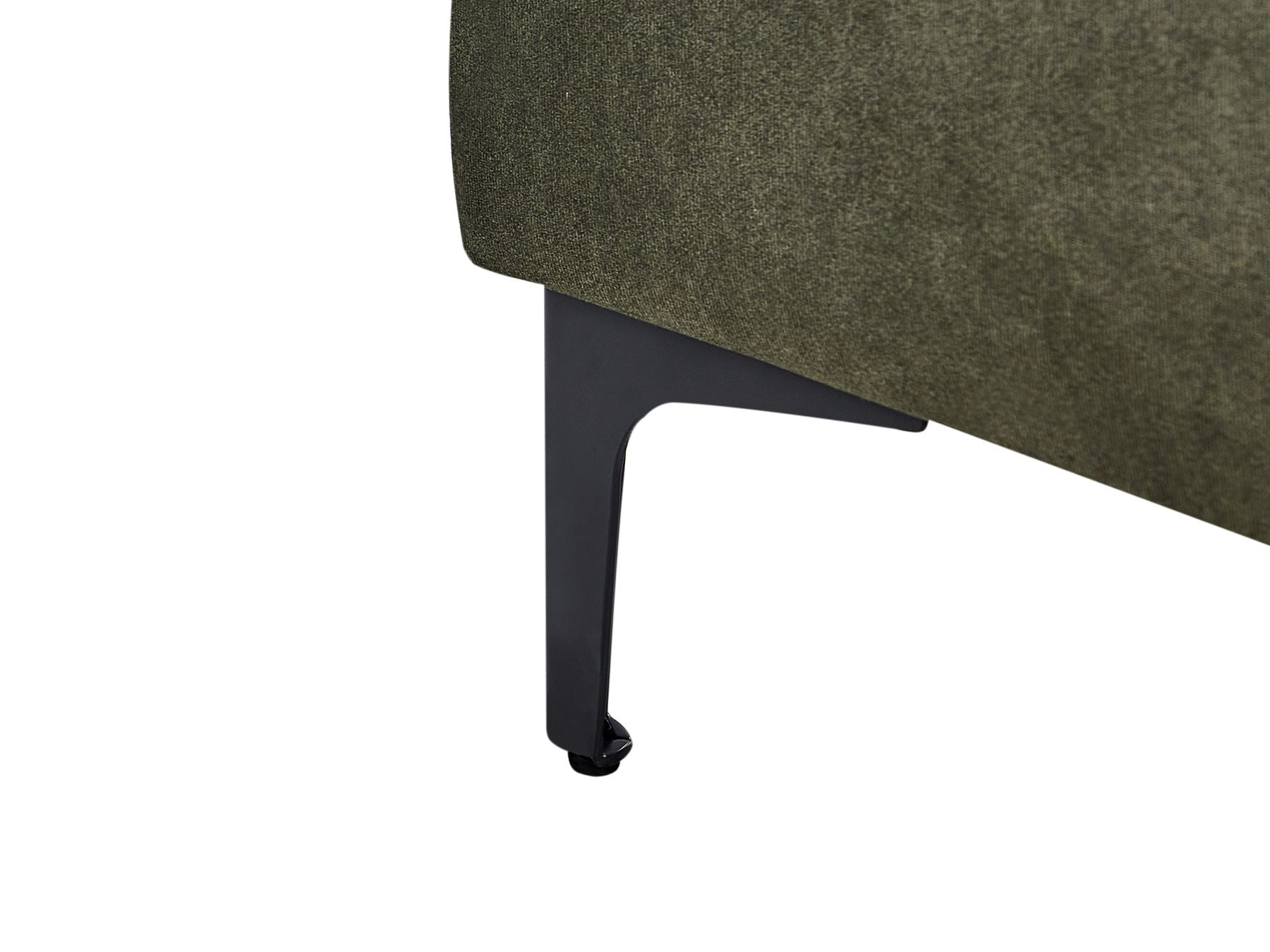 Left Hand Fabric Corner Sofa Dark Green KIRUNA