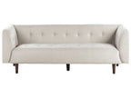 3 Seater Fabric Sofa Light Beige BYSKE