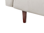 3 Seater Fabric Sofa Light Beige BYSKE