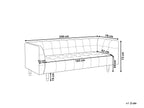 3 Seater Fabric Sofa Light Beige BYSKE