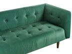 3 Seater Fabric Sofa Green BYSKE
