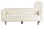3 Seater Boucle Sofa Off-White BYSKE