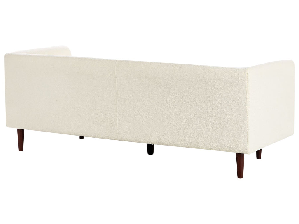 3 Seater Boucle Sofa Off-White BYSKE