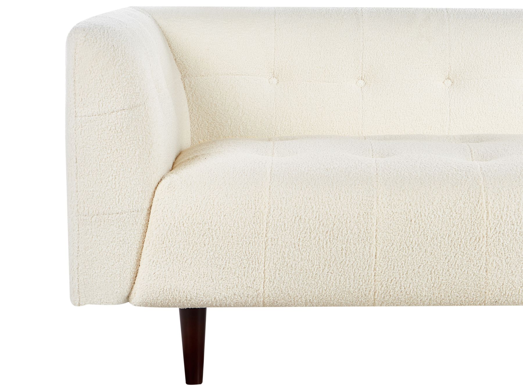 3 Seater Boucle Sofa Off-White BYSKE