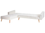Corner Sofa Bed VADSO Boucle Off-White 4 Seater Right Hand
