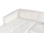 Corner Sofa Bed VADSO Boucle Off-White 4 Seater Right Hand
