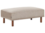Corner Sofa HOLT Fabric Taupe with Ottoman 3 Seater Left Hand