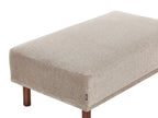 Corner Sofa HOLT Fabric Taupe with Ottoman 3 Seater Left Hand