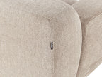 Corner Sofa HOLT Fabric Taupe with Ottoman 3 Seater Left Hand