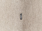 Corner Sofa HOLT Fabric Taupe with Ottoman 3 Seater Left Hand