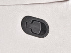 Manual Recliner Corner Sofa ROKKE Fabric Light Beige 5 Seater Left Hand