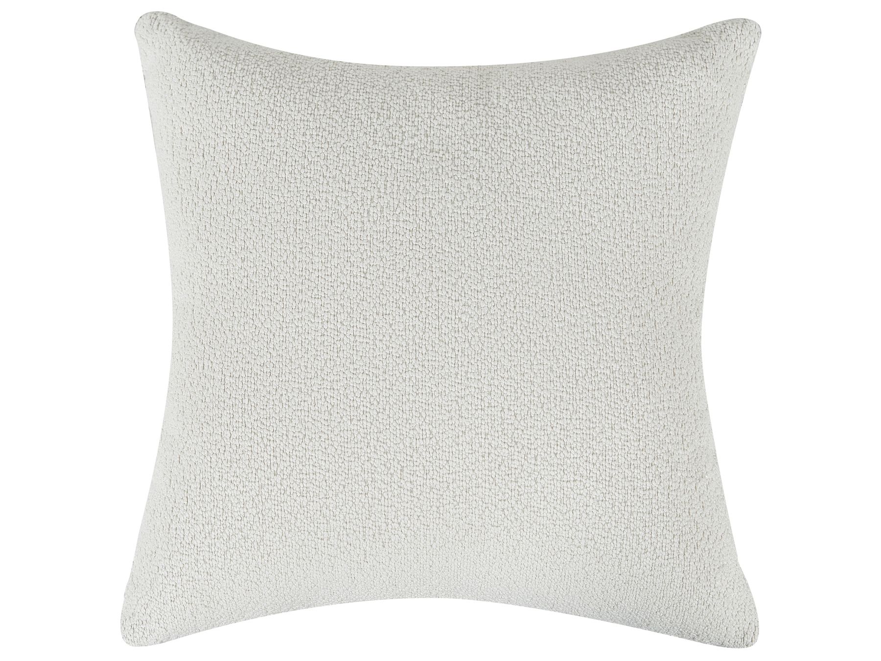 Corner Sofa HOLT Boucle White with Ottoman 3 Seater Left Hand