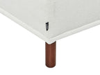 Corner Sofa HOLT Boucle White with Ottoman 3 Seater Left Hand