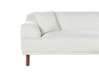Left Hand Boucle Corner Sofa White HOLT