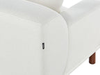 Left Hand Boucle Corner Sofa White HOLT