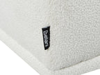 Left Hand Boucle Corner Sofa White HOLT