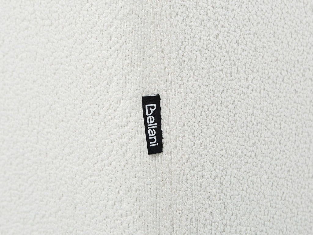 Left Hand Boucle Corner Sofa White HOLT