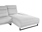 Corner Sofa IKAST Fabric Light Grey 4 Seater Left Hand