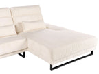 Corner Sofa IKAST Corduroy Beige 4 Seater Left Hand