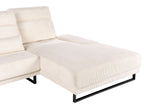 Corner Sofa IKAST Corduroy Beige 4 Seater Left Hand