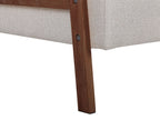 Sofa Bed TJORN Fabric Beige 3 Seater