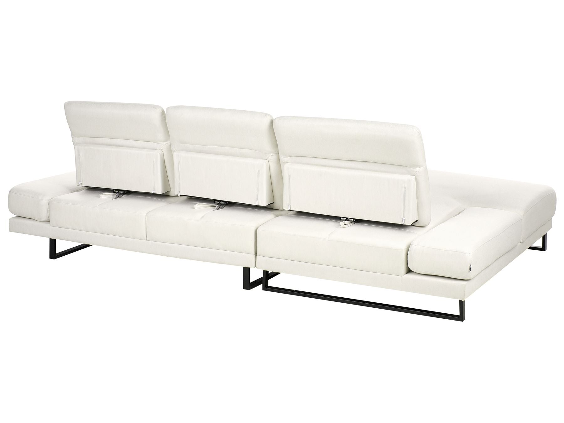 Corner Sofa IKAST Fabric Off-White 4 Seater Right Hand