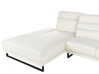 Corner Sofa IKAST Fabric Off-White 4 Seater Right Hand