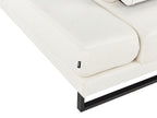 Corner Sofa IKAST Fabric Off-White 4 Seater Right Hand