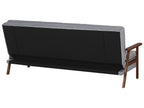 Sofa Bed TJORN Fabric Light Grey 3 Seater