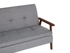 Sofa Bed TJORN Fabric Light Grey 3 Seater