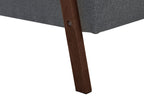 Sofa Bed TJORN Fabric Dark Grey 3 Seater