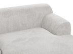 Corner Sofa HOLT Fabric Light Grey 3 Seater Left Hand