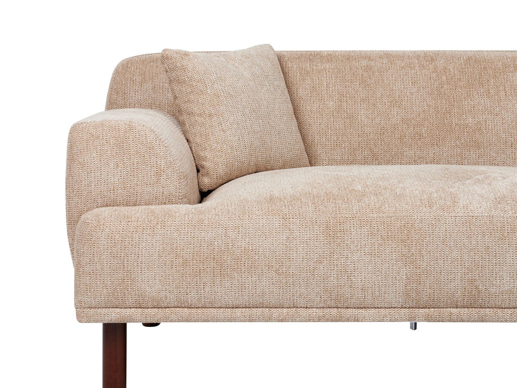 Corner Sofa HOLT Fabric Beige 3 Seater Left Hand