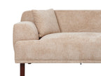 Corner Sofa HOLT Fabric Beige 3 Seater Left Hand