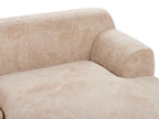 Corner Sofa HOLT Fabric Beige 3 Seater Left Hand