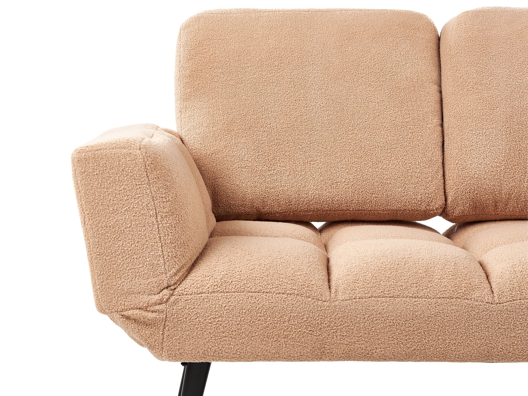 Boucle Sofa Bed Sand Beige BREKKE