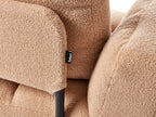 Boucle Sofa Bed Sand Beige BREKKE