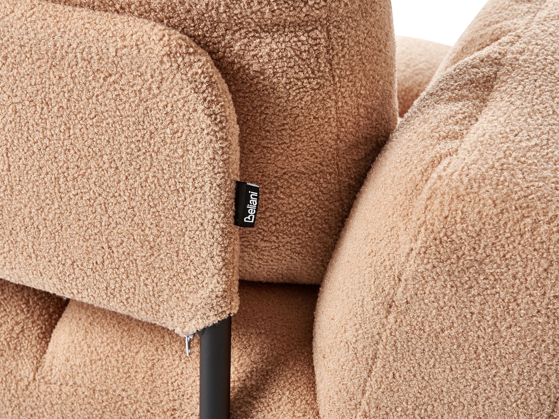 Boucle Sofa Bed Sand Beige BREKKE