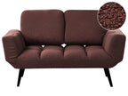 Boucle Sofa Bed Brown BREKKE